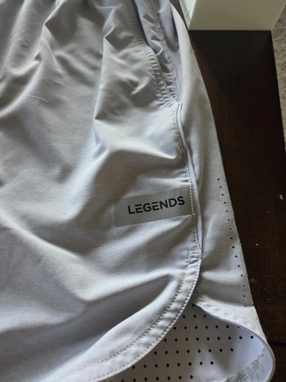 LEGEND Light Gray Men’s Hybrid Shorts with Drawstring Waist